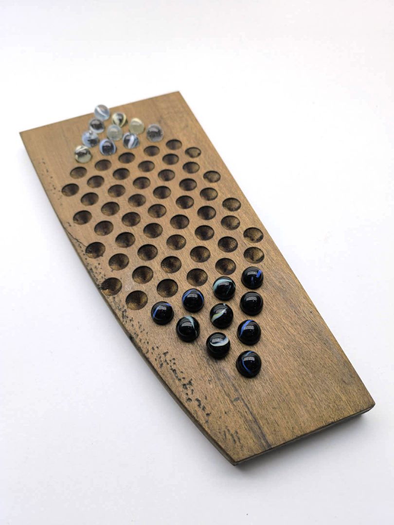 Damas Chinas - 2 jugadores - Madera y bolitas/canicas - Imagen 2