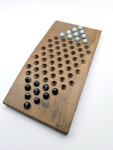 Damas Chinas - 2 jugadores - Madera y bolitas/canicas
