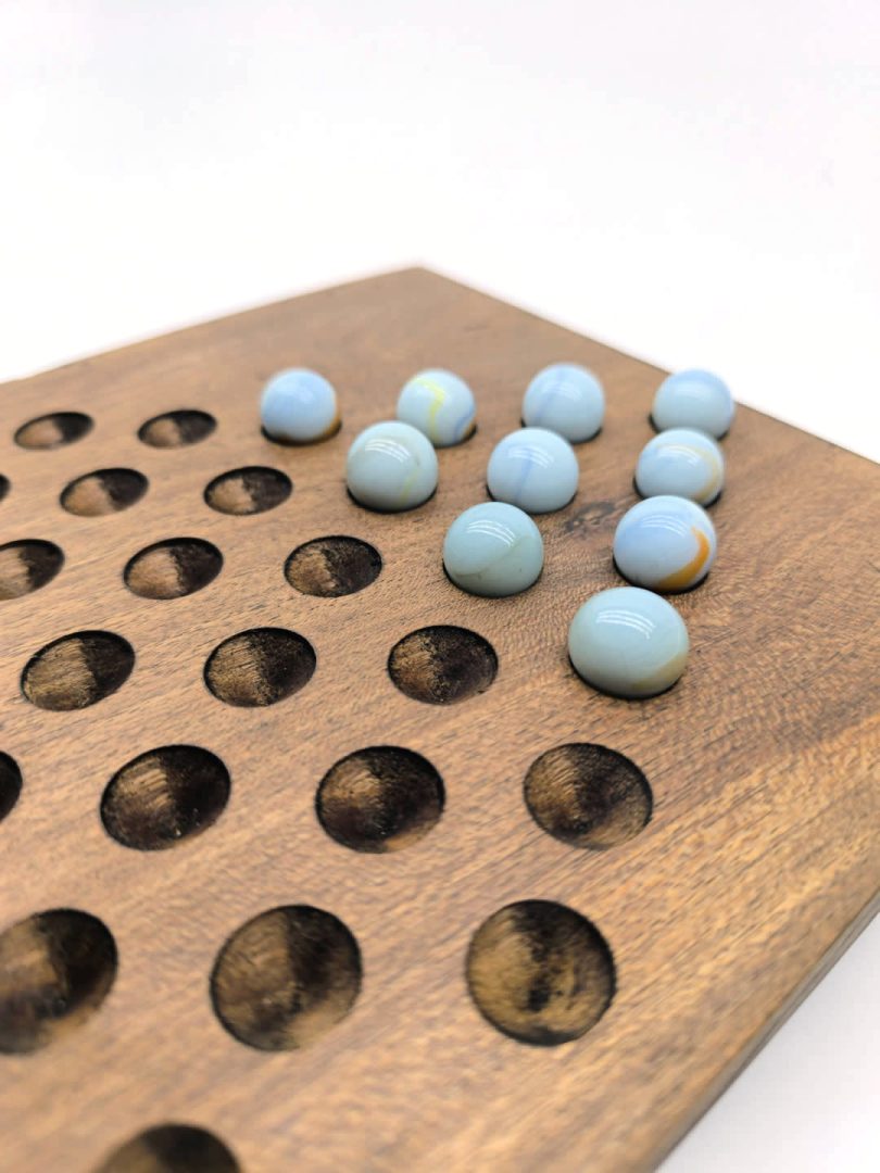 Damas Chinas - 2 jugadores - Madera y bolitas/canicas - Imagen 2