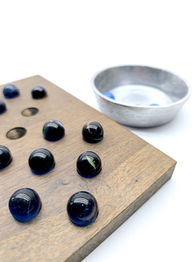 Senku de madera y bolitas (canicas) - Imagen 2