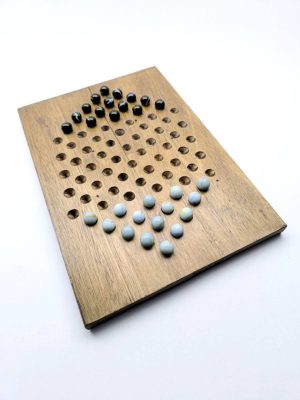 Damas Chinas XL - 2 jugadores - Madera y bolitas/canicas