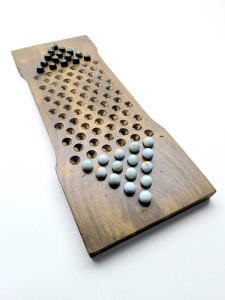 Damas Chinas XL - 2 jugadores - Madera y bolitas/canicas
